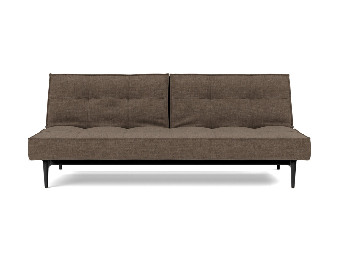 Canapea extensibila Splitback Styletto Black Wood 115x210cm, tesatura la alegere #material_411-esina-cedar-brown