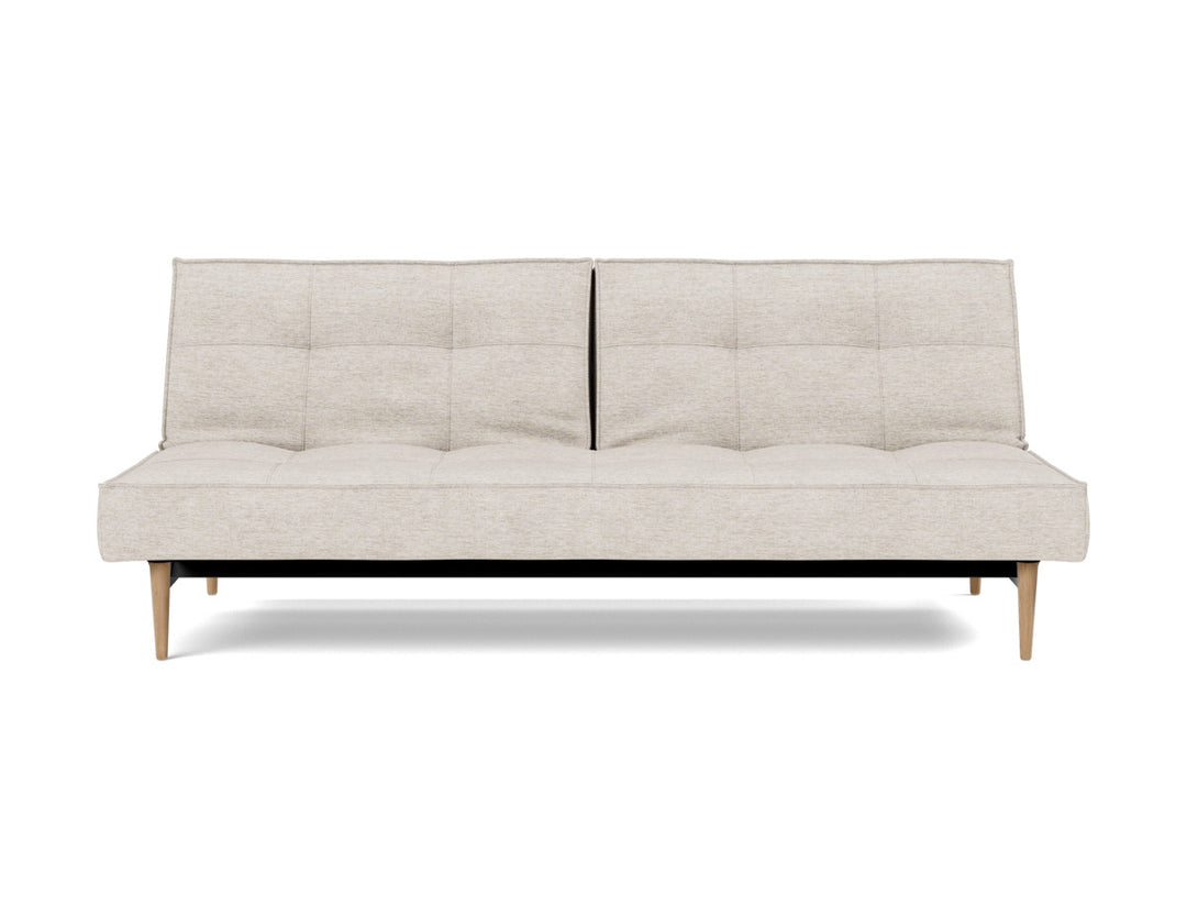 Canapea extensibila Splitback Styletto / lemn natur 115x210cm, tesatura la alegere #material_470-yuveno-natural