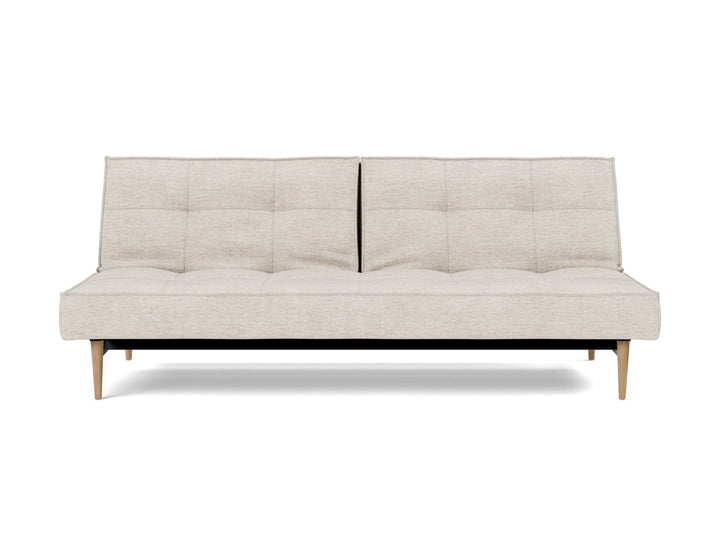 Canapea extensibila Splitback Styletto / lemn natur 115x210cm, tesatura la alegere #material_470-yuveno-natural