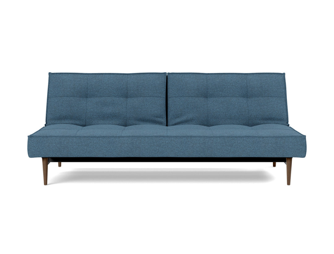Canapea extensibila Splitback Styletto Dark Wood 115x210cm, tesatura la alegere #material_302-weda-blue