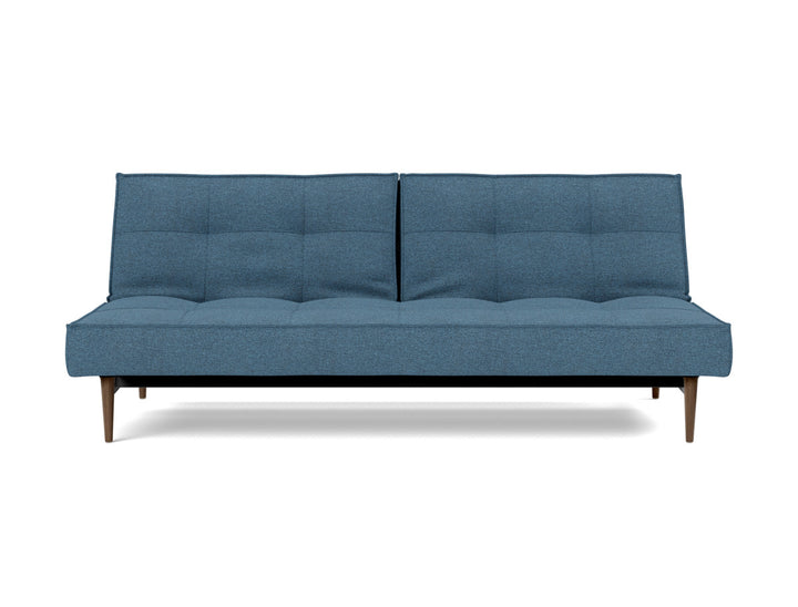 Canapea extensibila Splitback Styletto Dark Wood 115x210cm, tesatura la alegere #material_302-weda-blue