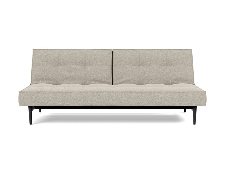 Canapea extensibila Splitback Styletto Black Wood 115x210cm, tesatura la alegere #material_539-boucl-beige