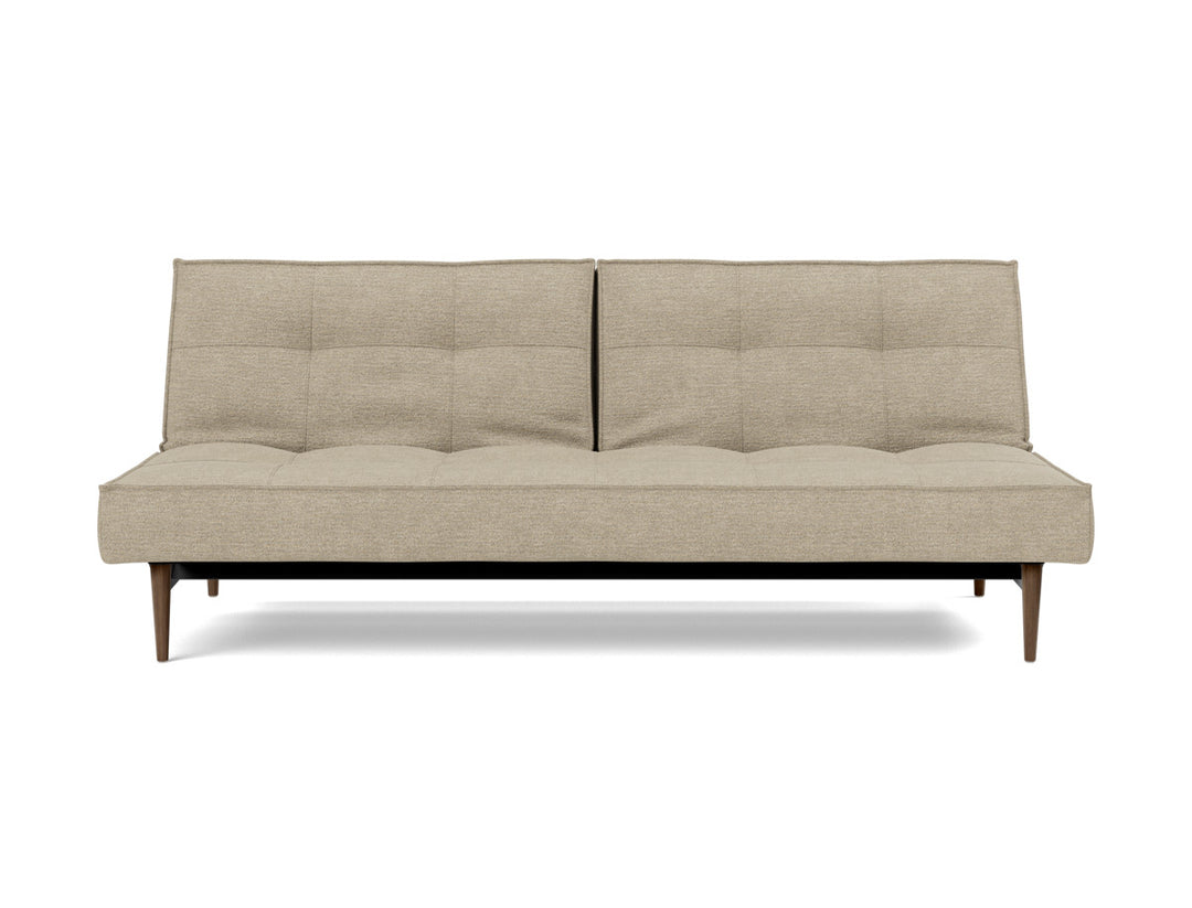 Canapea extensibila Splitback Styletto Dark Wood 115x210cm, tesatura la alegere #material_356-taura-sand
