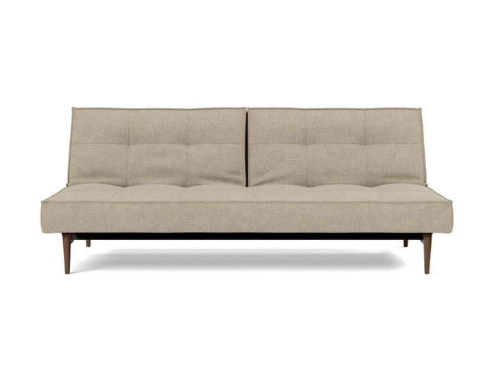 Canapea extensibila Splitback Styletto Dark Wood 115x210cm, tesatura la alegere #material_356-taura-sand