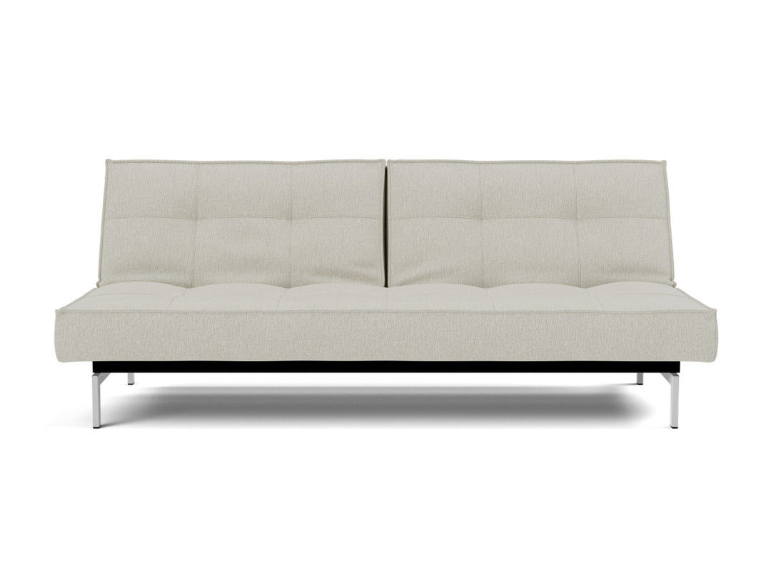 Canapea extensibila Splitback Chrome 115x210cm, tesatura la alegere #material_527-mixed-dance-natural