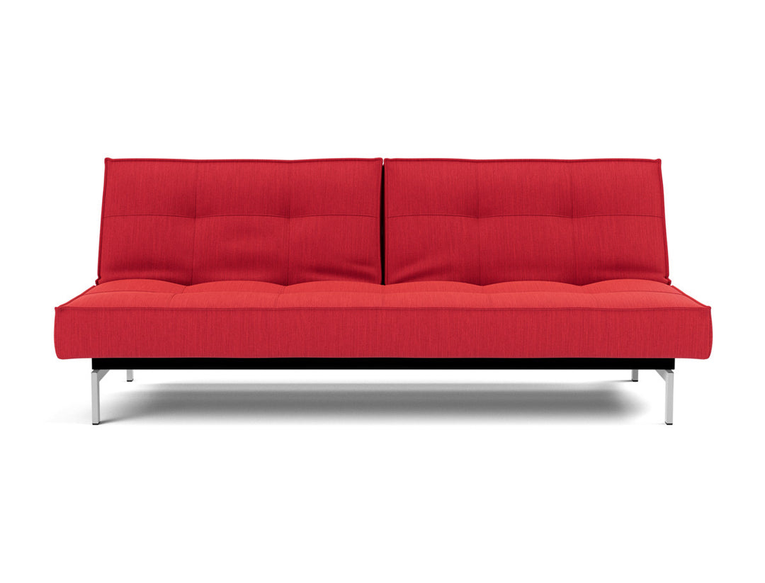 Canapea extensibila Splitback Chrome 115x210cm, tesatura la alegere #material_511-elegance-red
