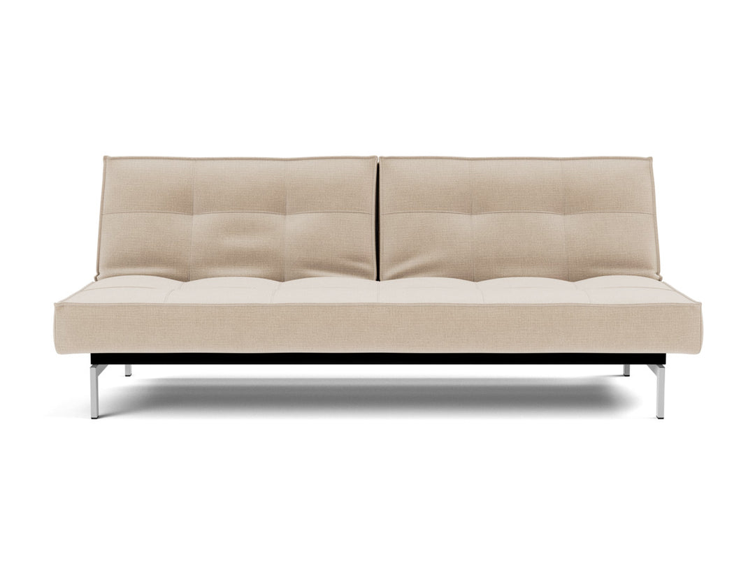Canapea extensibila Splitback Chrome 115x210cm, tesatura la alegere #material_410-esina-almond