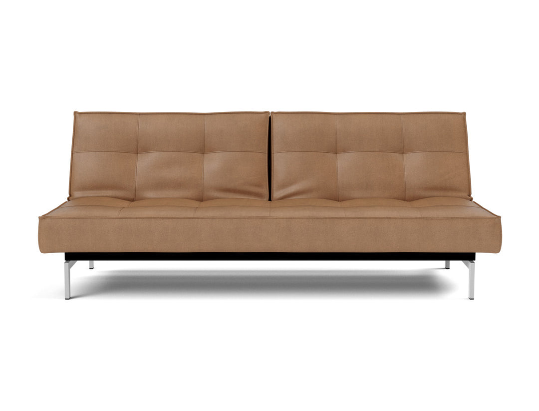 Canapea extensibila Splitback Chrome 115x210cm, tesatura la alegere #material_551-faunal-brown