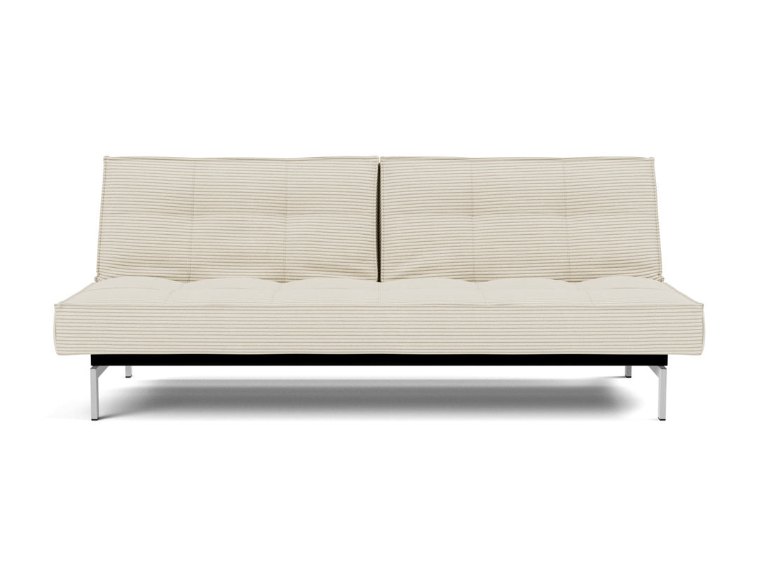 Canapea extensibila Splitback Chrome 115x210cm, tesatura la alegere #material_594-corduroy-ivory