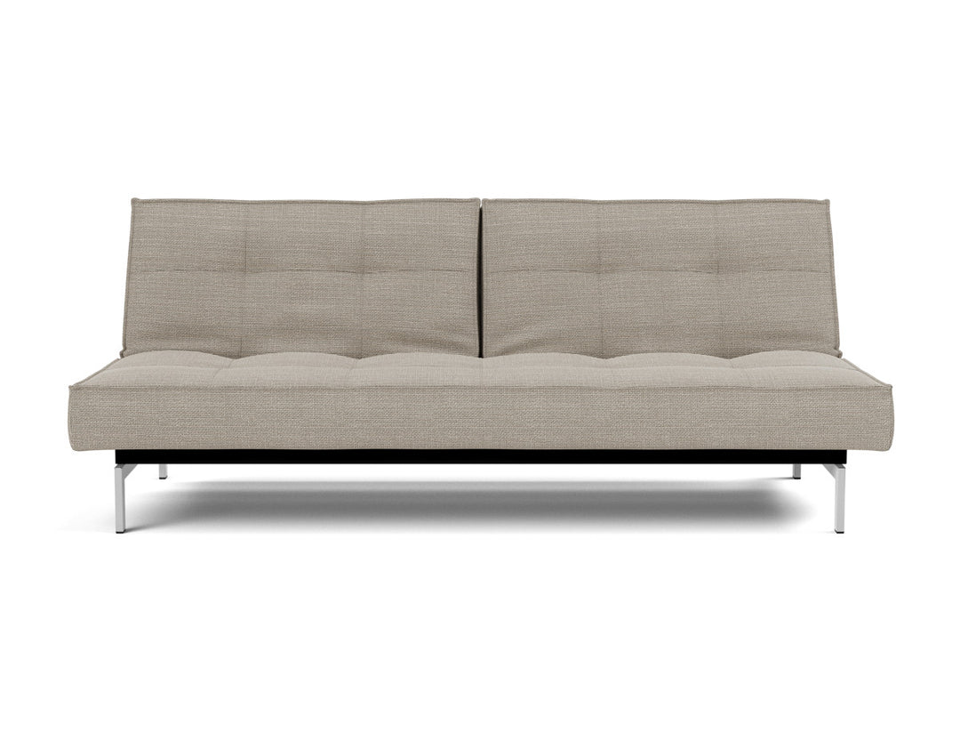 Canapea extensibila Splitback Chrome 115x210cm, tesatura la alegere #material_579-kenya-gravel