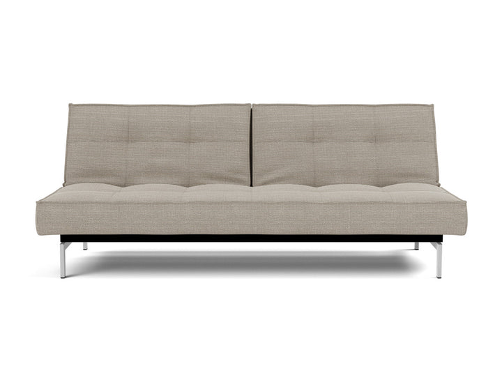 Canapea extensibila Splitback Chrome 115x210cm, tesatura la alegere #material_579-kenya-gravel