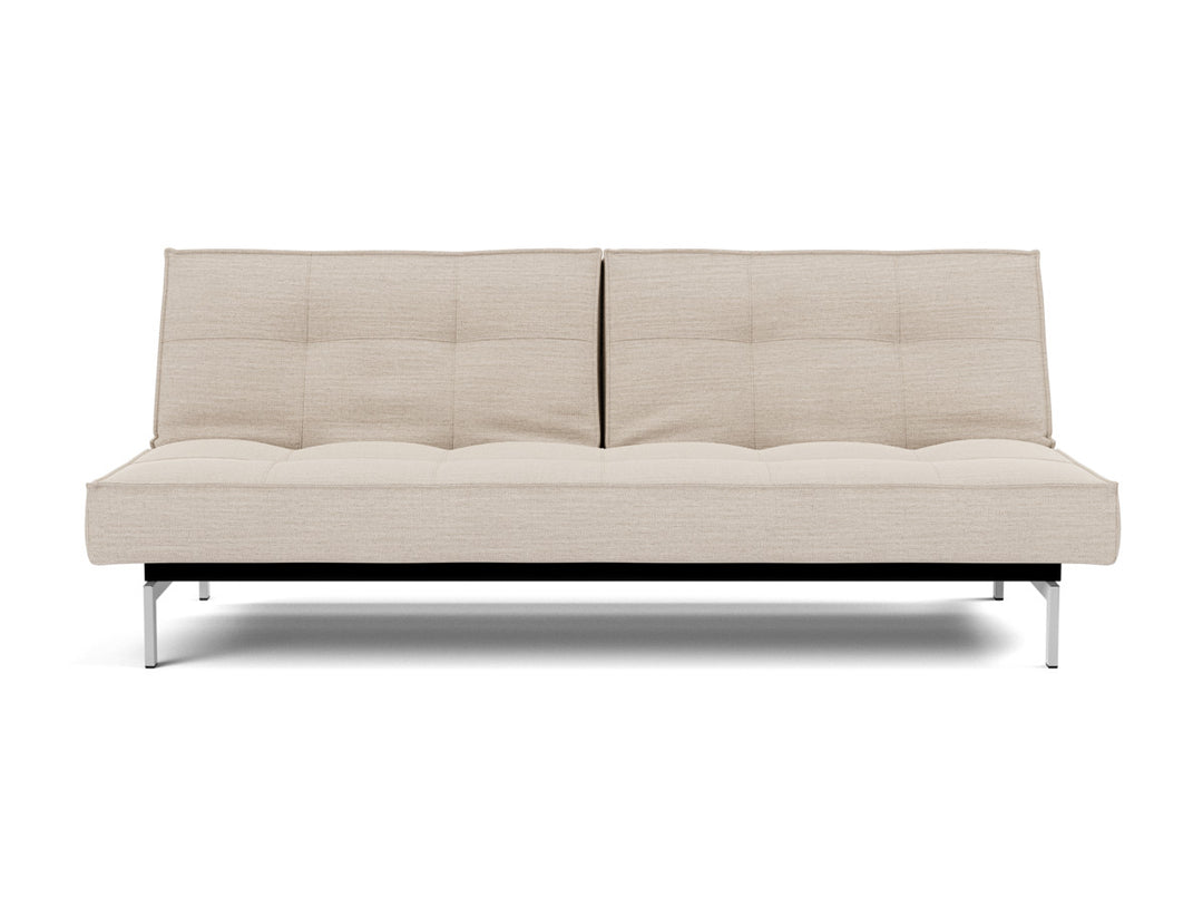 Canapea extensibila Splitback Chrome 115x210cm, tesatura la alegere #material_612-blida-sand-grey
