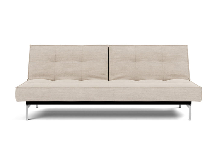 Canapea extensibila Splitback Chrome 115x210cm, tesatura la alegere #material_612-blida-sand-grey