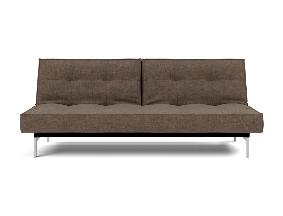 Canapea extensibila Splitback Chrome 115x210cm, tesatura la alegere #material_411-esina-cedar-brown
