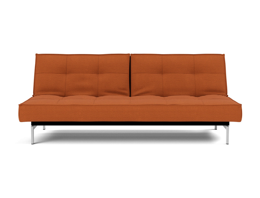 Canapea extensibila Splitback Chrome 115x210cm, tesatura la alegere #material_595-corduroy-burnt-orange
