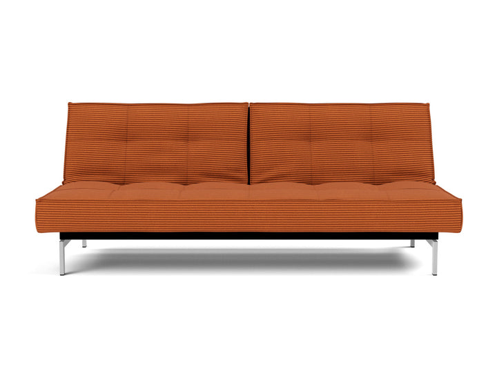 Canapea extensibila Splitback Chrome 115x210cm, tesatura la alegere #material_595-corduroy-burnt-orange