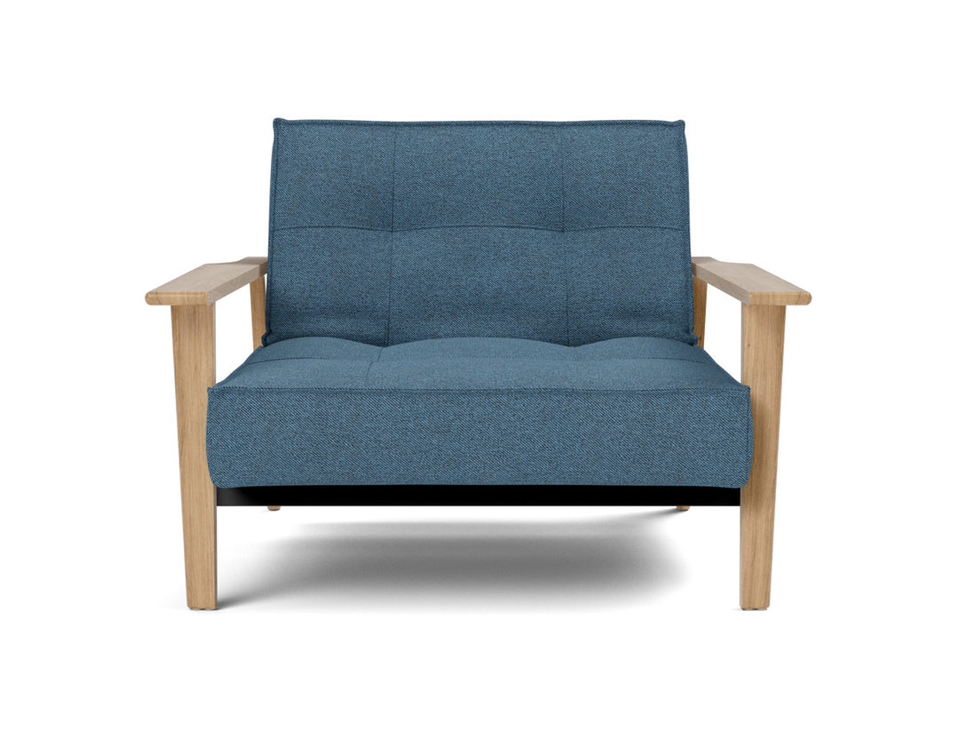 Fotoliu recliner Splitback Frej Oak 115x90cm, tesatura la alegere #material_302-weda-blue
