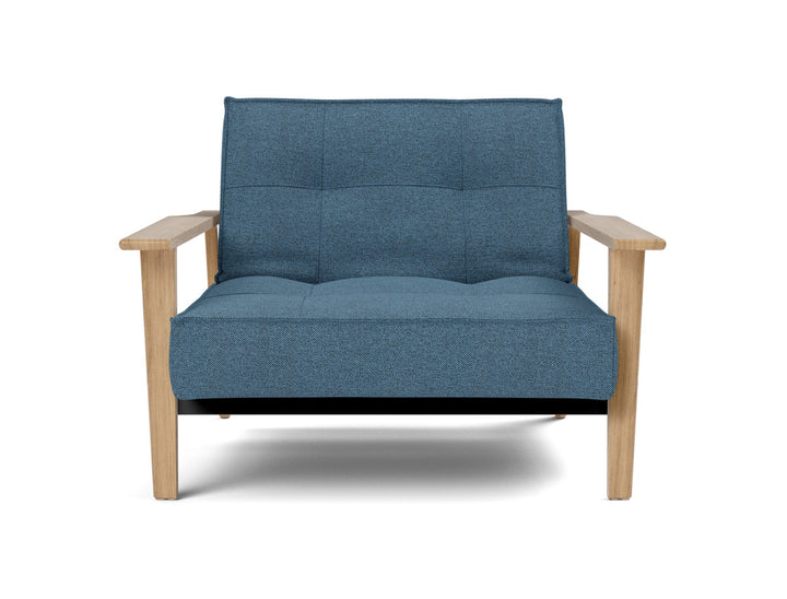 Fotoliu recliner Splitback Frej Oak 115x90cm, tesatura la alegere #material_302-weda-blue