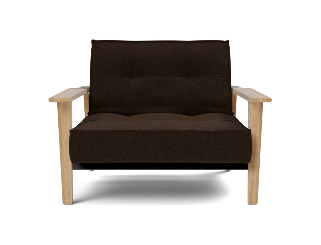 Fotoliu recliner Splitback Frej Oak 115x90cm, tesatura la alegere #material_358-taura-chocco