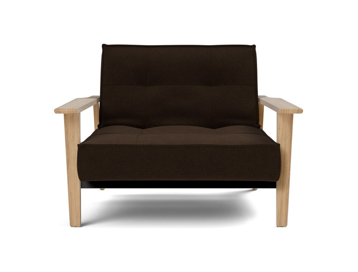 Fotoliu recliner Splitback Frej Oak 115x90cm, tesatura la alegere #material_358-taura-chocco
