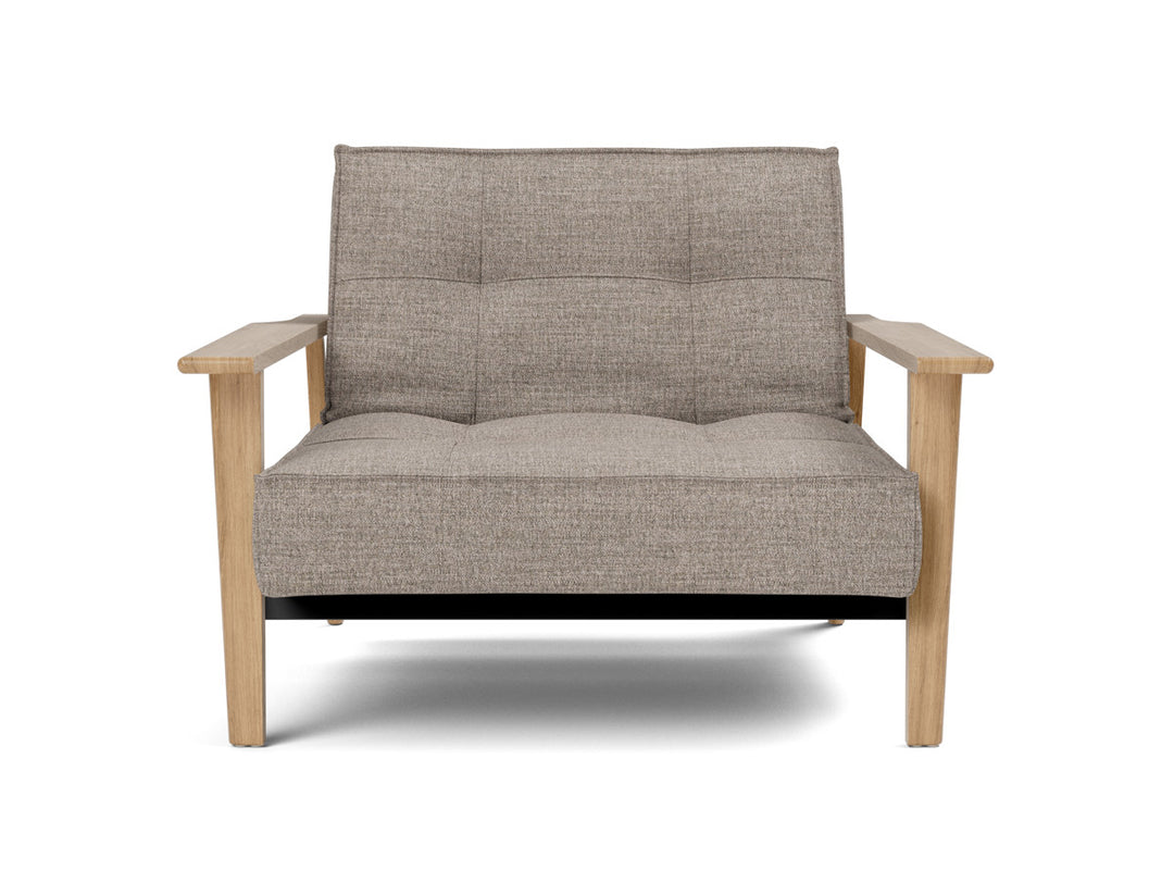 Fotoliu recliner Splitback Frej Oak 115x90cm, tesatura la alegere #material_472-yuveno-warm-grey
