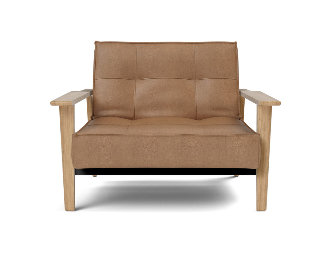 Fotoliu recliner Splitback Frej Oak 115x90cm, tesatura la alegere #material_551-faunal-brown