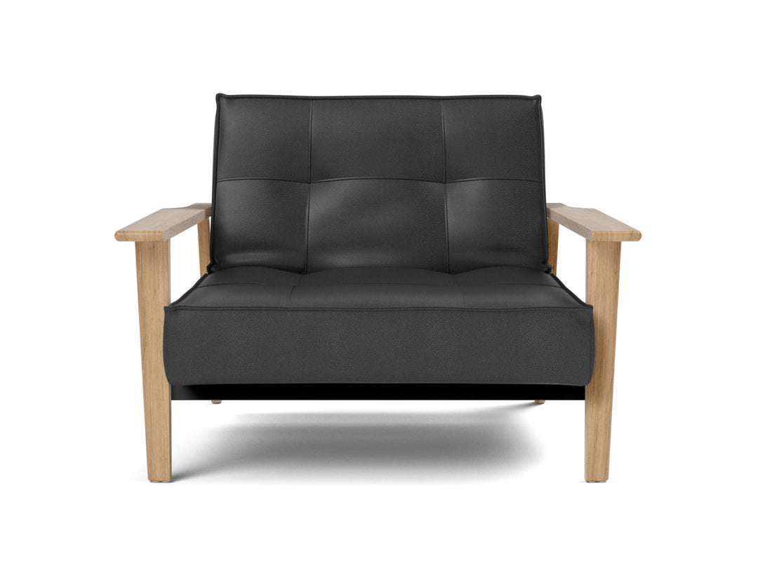 Fotoliu recliner Splitback Frej Oak 115x90cm, tesatura la alegere #material_550-faunal-black