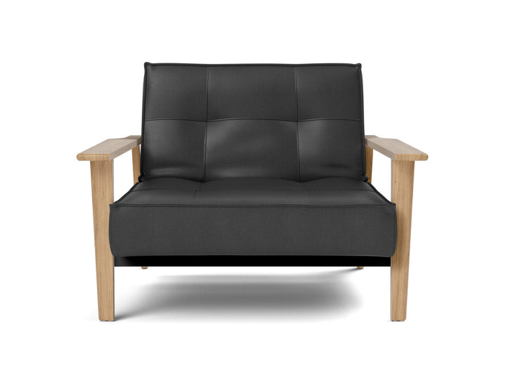 Fotoliu recliner Splitback Frej Oak 115x90cm, tesatura la alegere #material_550-faunal-black
