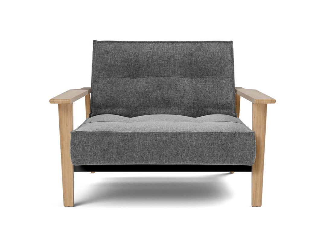 Fotoliu recliner Splitback Frej Oak 115x90cm, tesatura la alegere #material_563-twist-charcoal
