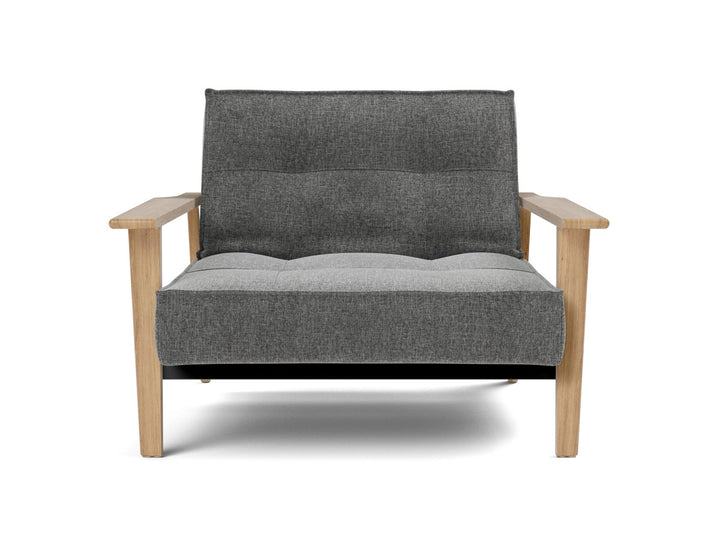Fotoliu recliner Splitback Frej Oak 115x90cm, tesatura la alegere #material_563-twist-charcoal