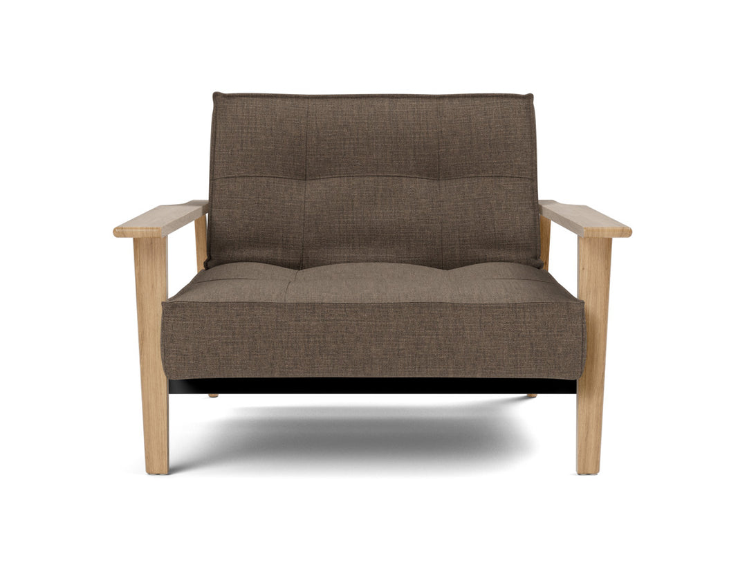 Fotoliu recliner Splitback Frej Oak 115x90cm, tesatura la alegere #material_411-esina-cedar-brown