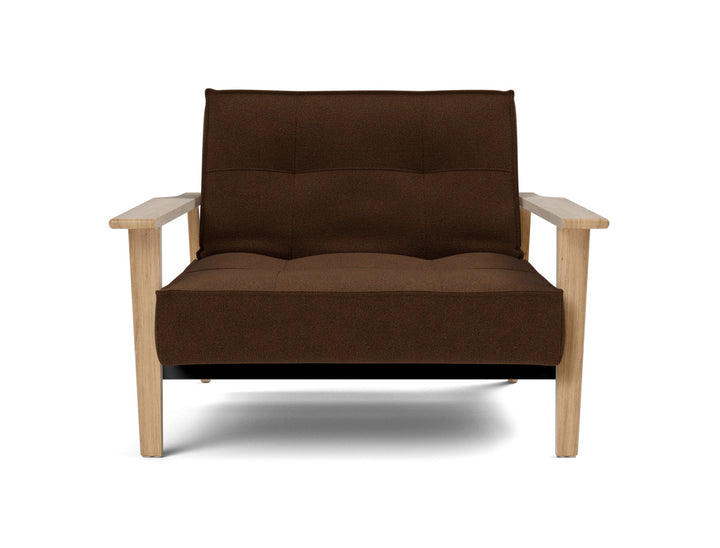 Fotoliu recliner Splitback Frej Oak 115x90cm, tesatura la alegere #material_359-taura-cappuccino