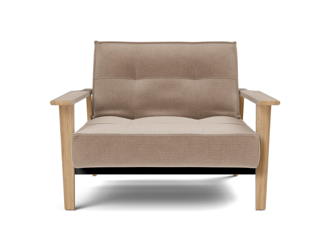 Fotoliu recliner Splitback Frej Oak 115x90cm, tesatura la alegere #material_417-esina-mocha