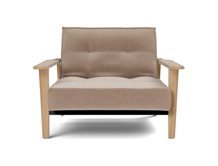 Fotoliu recliner Splitback Frej Oak 115x90cm, tesatura la alegere #material_417-esina-mocha