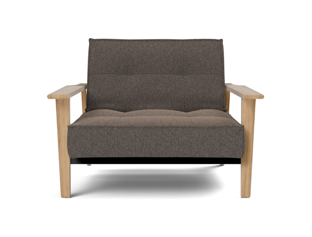 Fotoliu recliner Splitback Frej Oak 115x90cm, tesatura la alegere #material_530-boucl-taupe