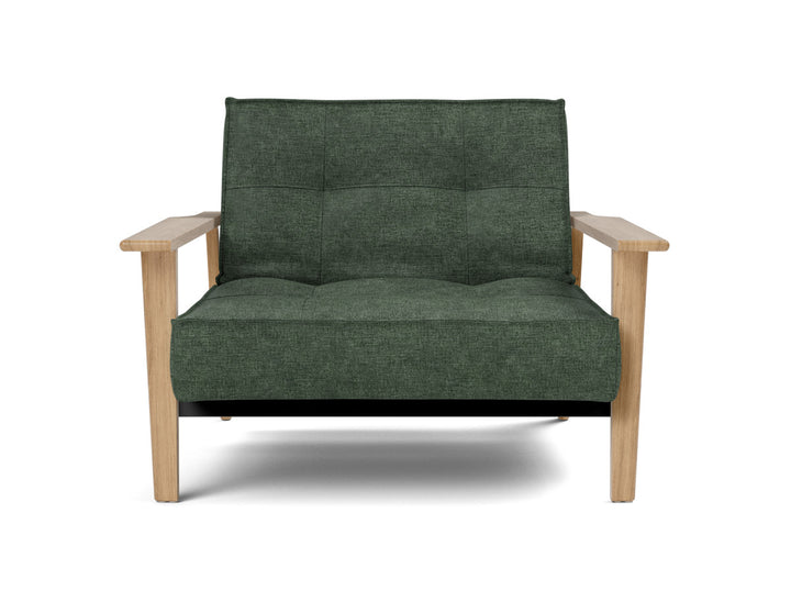 Fotoliu recliner Splitback Frej Oak 115x90cm, tesatura la alegere #material_281-avella-pine-green