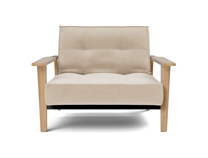 Fotoliu recliner Splitback Frej Oak 115x90cm, tesatura la alegere #material_410-esina-almond