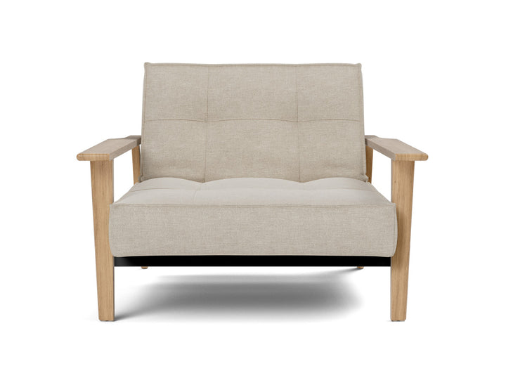 Fotoliu recliner Splitback Frej Oak 115x90cm, tesatura la alegere #material_586-phobos-latte