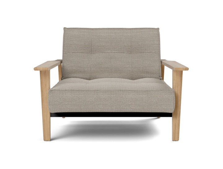 Fotoliu recliner Splitback Frej Oak 115x90cm, tesatura la alegere #material_579-kenya-gravel