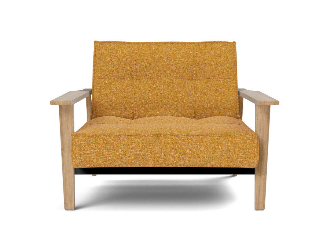 Fotoliu recliner Splitback Frej Oak 115x90cm, tesatura la alegere #material_536-boucl-ochre