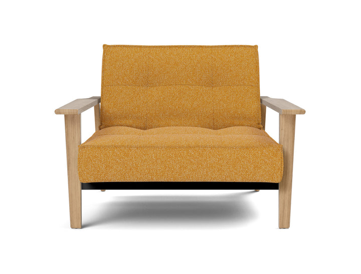 Fotoliu recliner Splitback Frej Oak 115x90cm, tesatura la alegere #material_536-boucl-ochre
