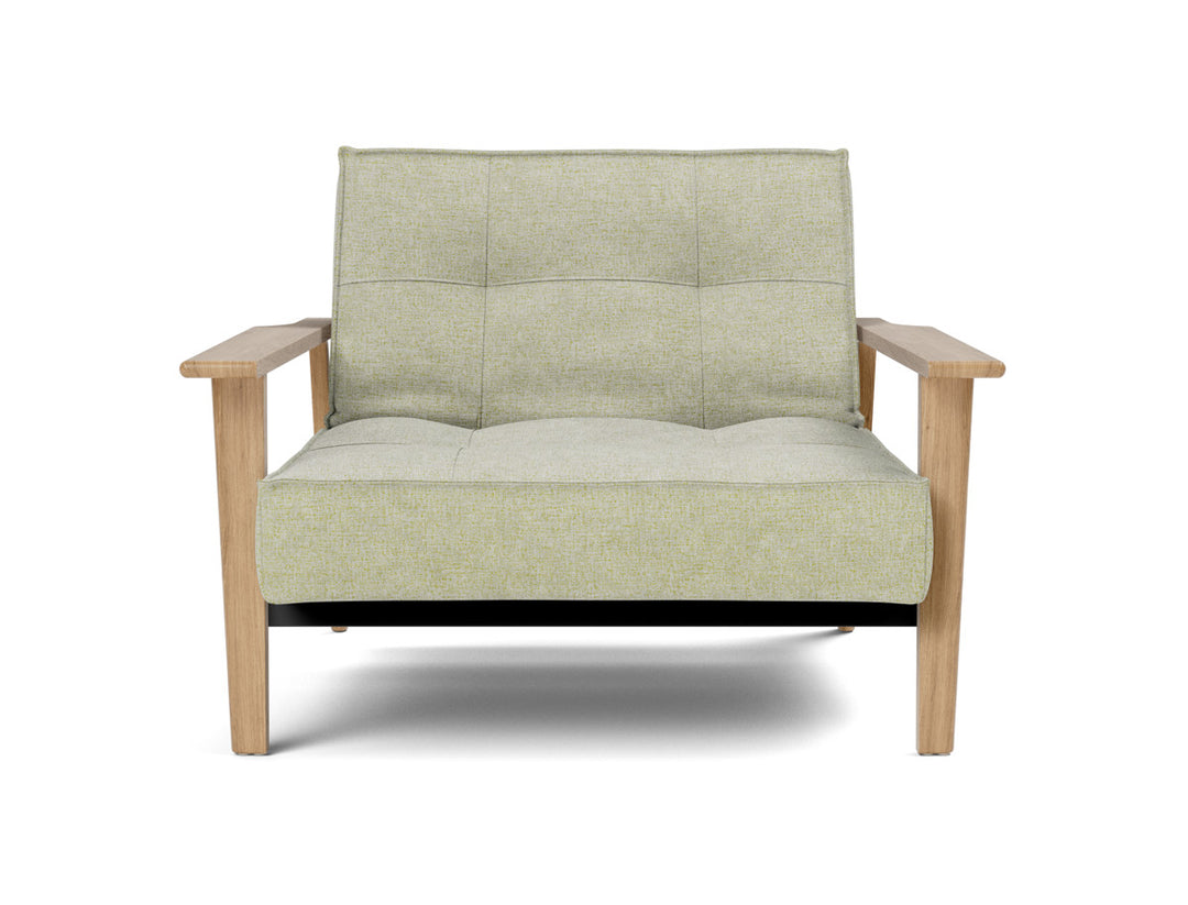 Fotoliu recliner Splitback Frej Oak 115x90cm, tesatura la alegere #material_280-avella-sand
