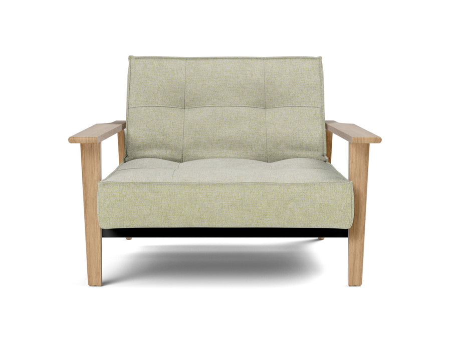 Fotoliu recliner Splitback Frej Oak 115x90cm, tesatura la alegere #material_280-avella-sand