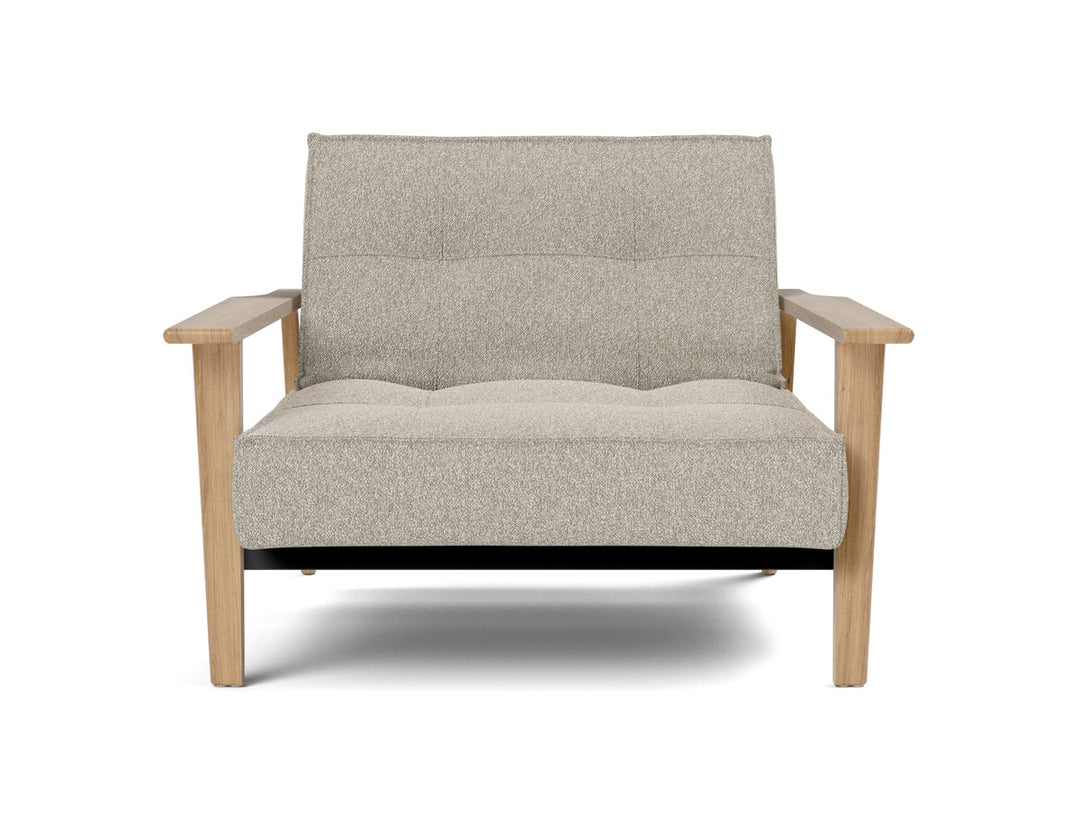 Fotoliu recliner Splitback Frej Oak 115x90cm, tesatura la alegere #material_539-boucl-beige