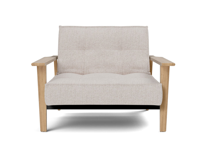 Fotoliu recliner Splitback Frej Oak 115x90cm, tesatura la alegere #material_300-weda-sand