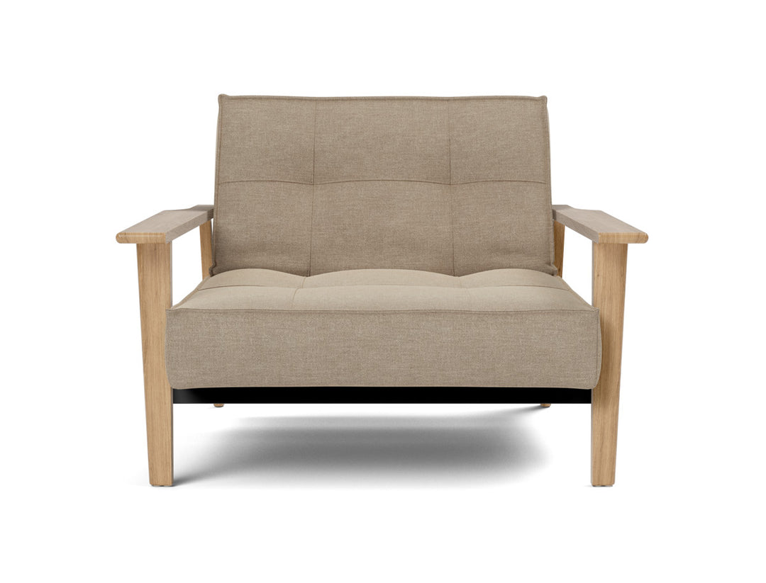 Fotoliu recliner Splitback Frej Oak 115x90cm, tesatura la alegere #material_587-phobos-mocha