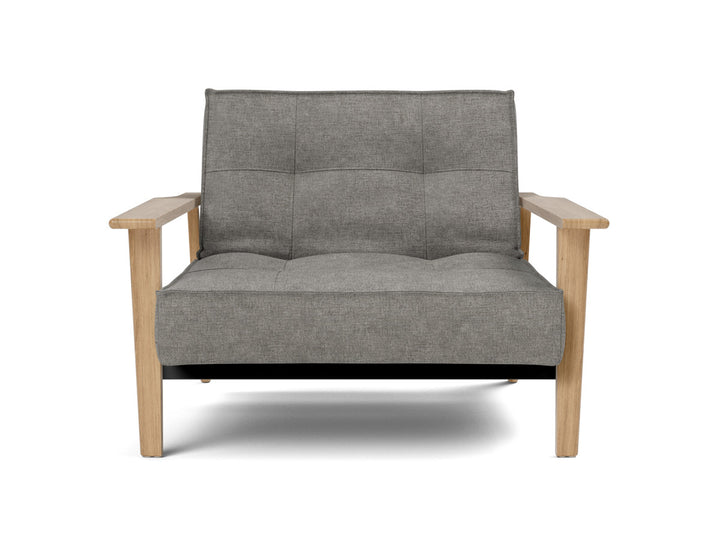 Fotoliu recliner Splitback Frej Oak 115x90cm, tesatura la alegere #material_282-avella-warm-grey
