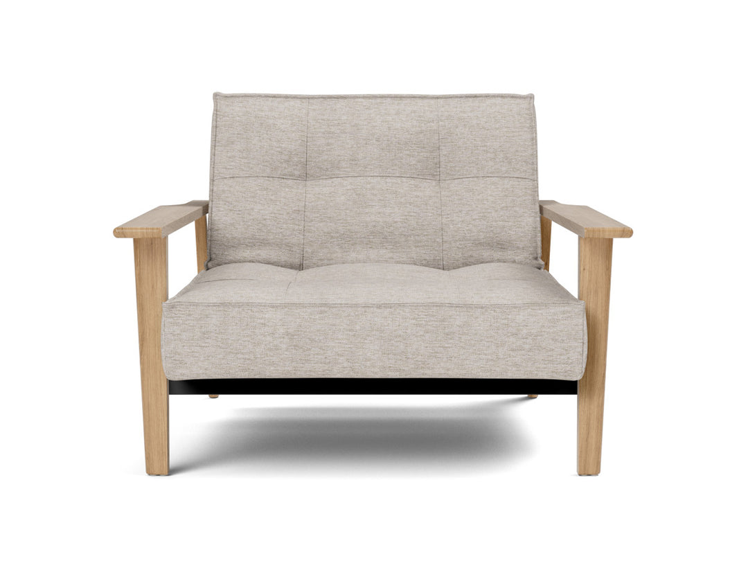 Fotoliu recliner Splitback Frej Oak 115x90cm, tesatura la alegere #material_471-yuveno-sand