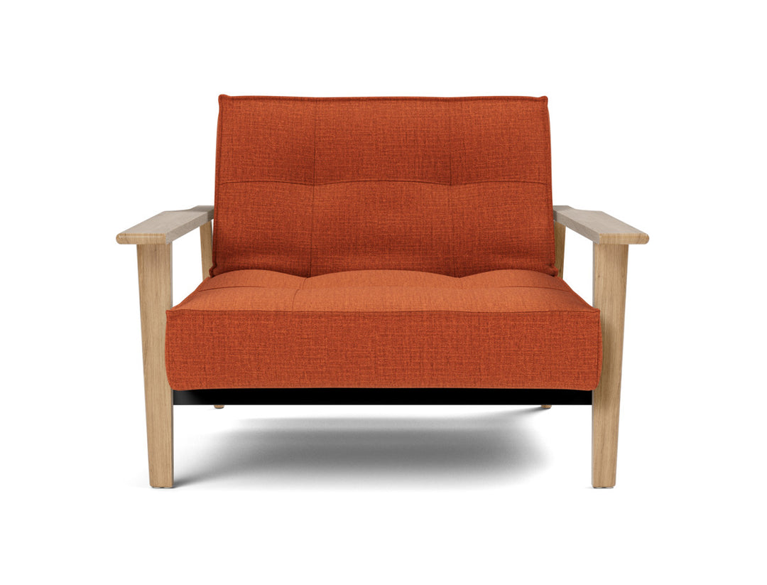 Fotoliu recliner Splitback Frej Oak 115x90cm, tesatura la alegere #material_412-esina-rust-orange