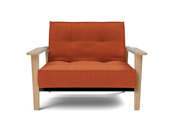 Fotoliu recliner Splitback Frej Oak 115x90cm, tesatura la alegere #material_412-esina-rust-orange